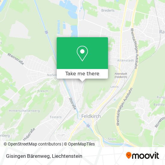 Gisingen Bärenweg map