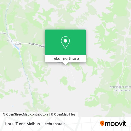 Hotel Turna Malbun map