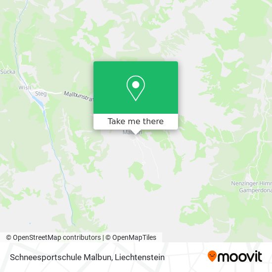 Schneesportschule Malbun map