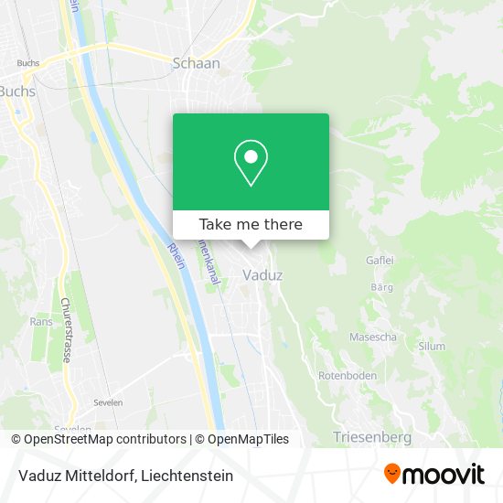 Vaduz Mitteldorf map
