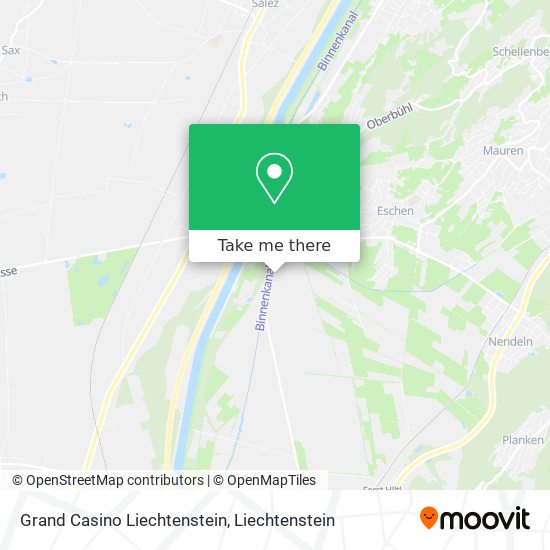 Grand Casino Liechtenstein map