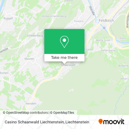 Casino Schaanwald Liechtenstein map