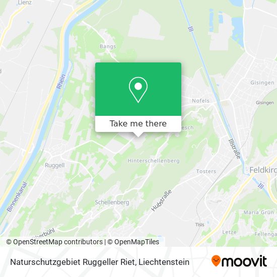 Naturschutzgebiet Ruggeller Riet map