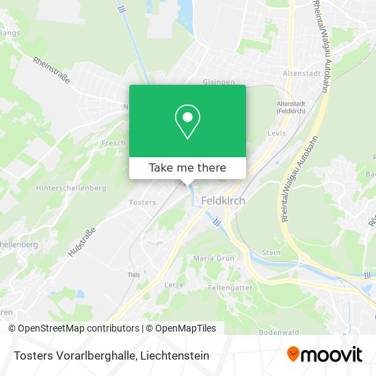 Tosters Vorarlberghalle map