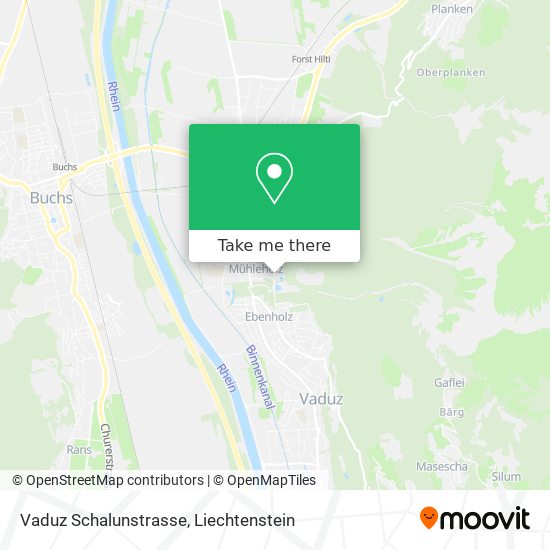 Vaduz Schalunstrasse map