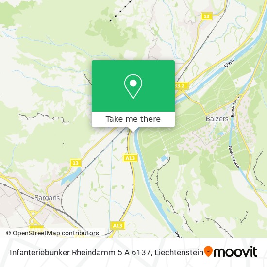 Infanteriebunker Rheindamm 5 A 6137 map