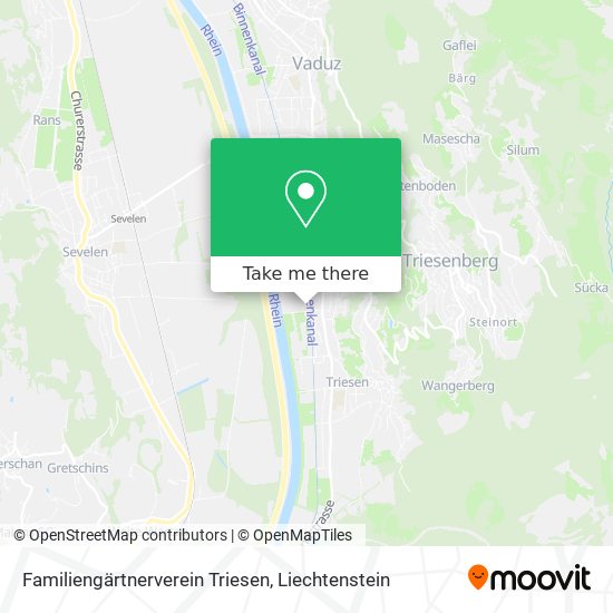 Familiengärtnerverein Triesen map