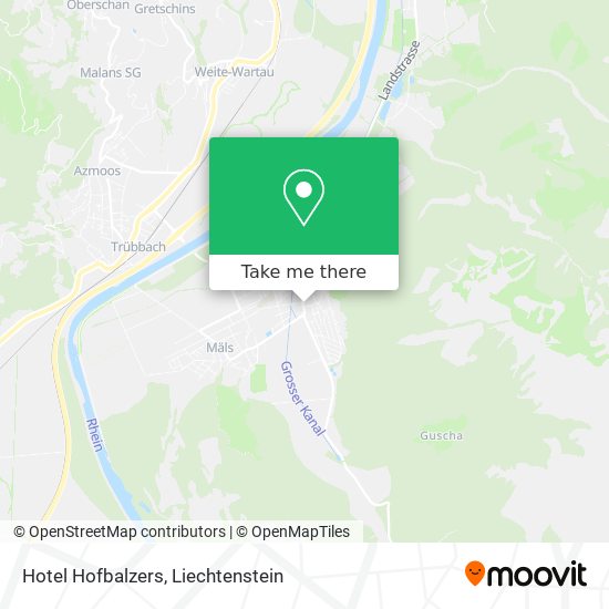 Hotel Hofbalzers map