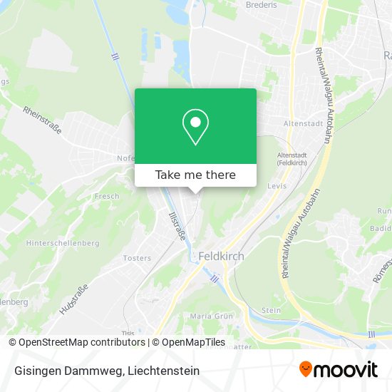 Gisingen Dammweg map