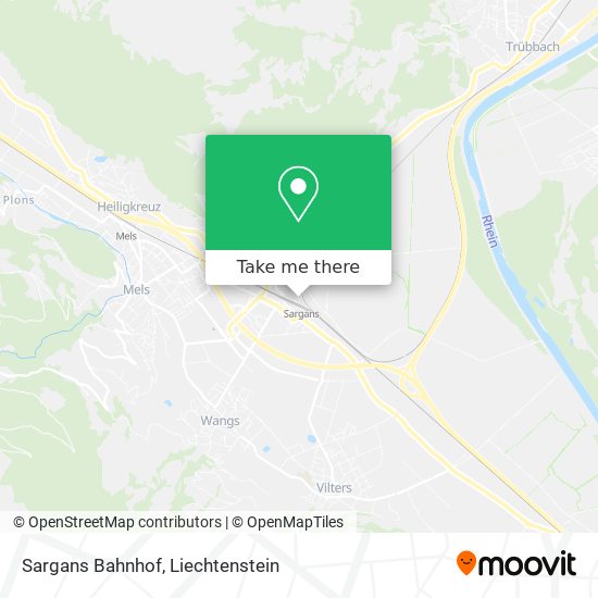 Sargans Bahnhof map