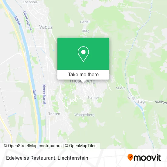 Restaurant Edelweiss map