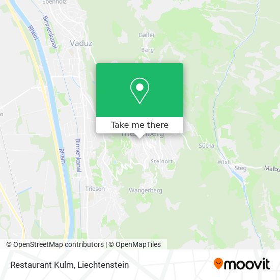 Restaurant Kulm map