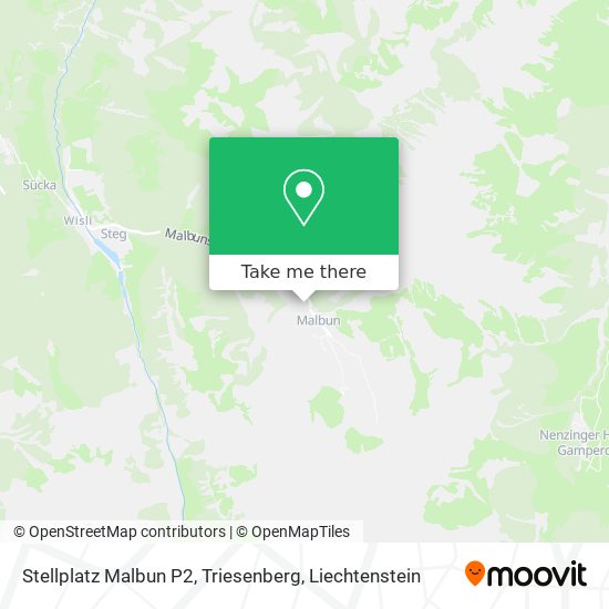 Stellplatz Malbun P2, Triesenberg map
