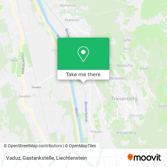 Vaduz, Gastankstelle map