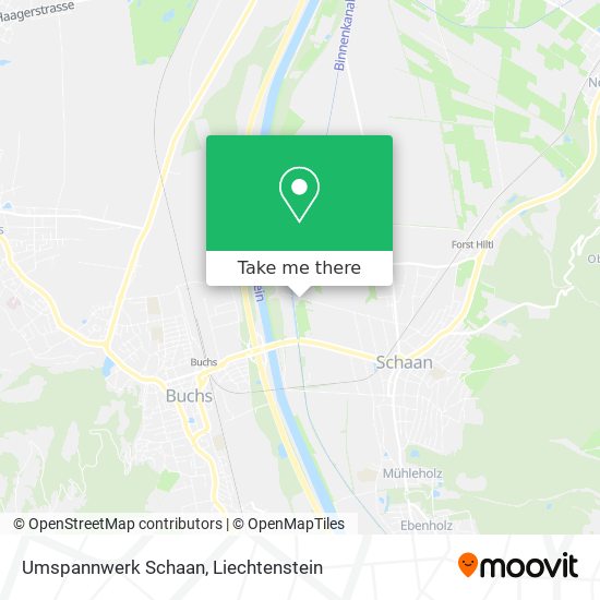 Umspannwerk Schaan map