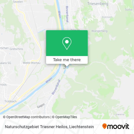 Naturschutzgebiet Triesner Heilos map