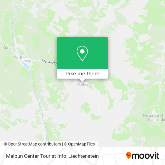 Malbun Center Tourist Info map