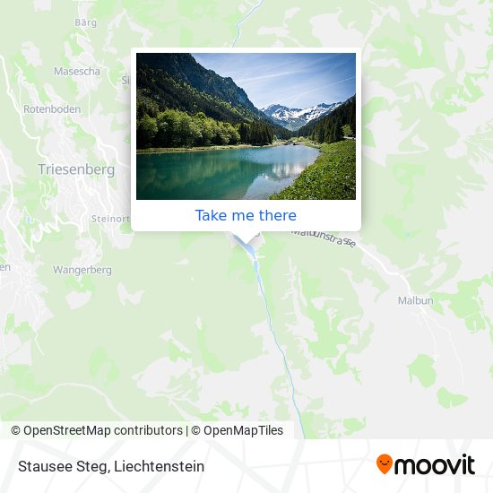 Stausee Steg map