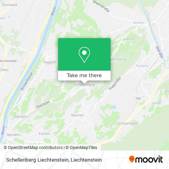 Schellenberg Liechtenstein map