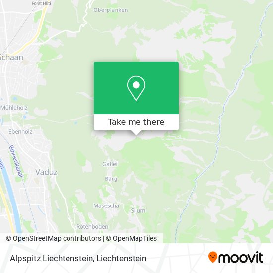 Alpspitz Liechtenstein map