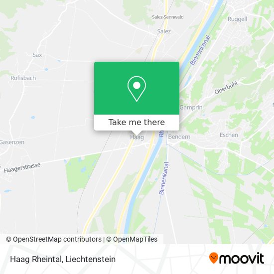 Haag Rheintal map