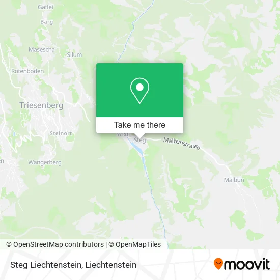 Steg Liechtenstein map