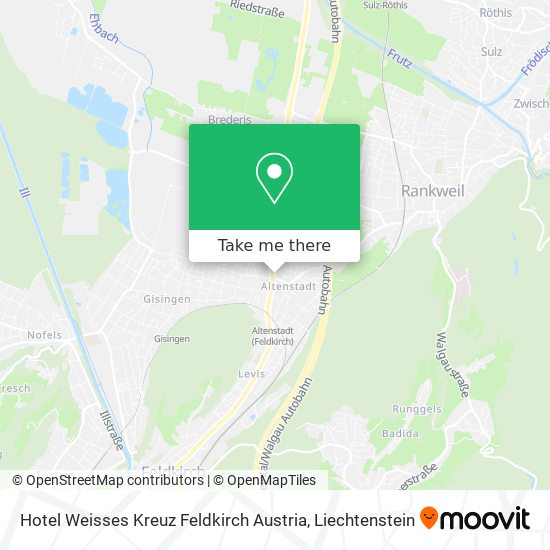 Hotel Weisses Kreuz Feldkirch Austria map
