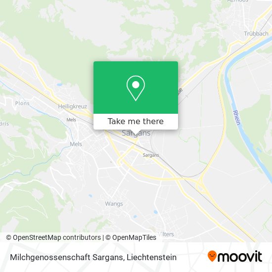 Milchgenossenschaft Sargans map