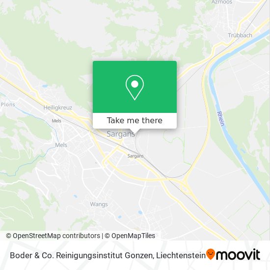 Boder & Co. Reinigungsinstitut Gonzen map