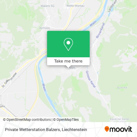 Private Wetterstation Balzers map