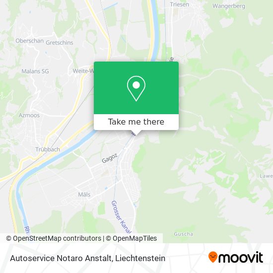 Autoservice Notaro Anstalt map