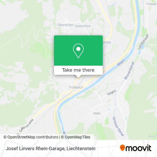 Josef Linvers Rhein-Garage map