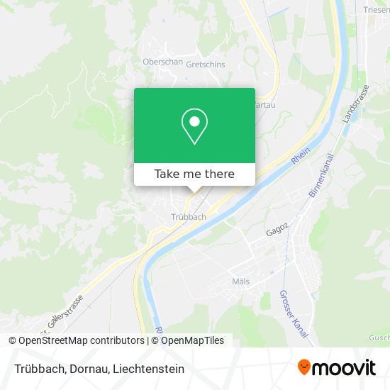 Trübbach, Dornau map