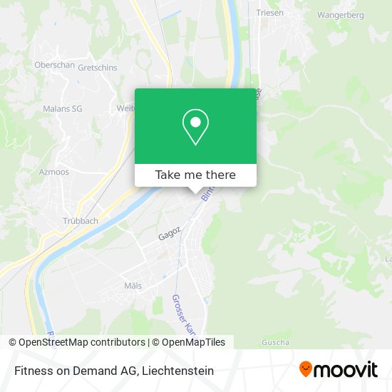 Fitness on Demand AG map
