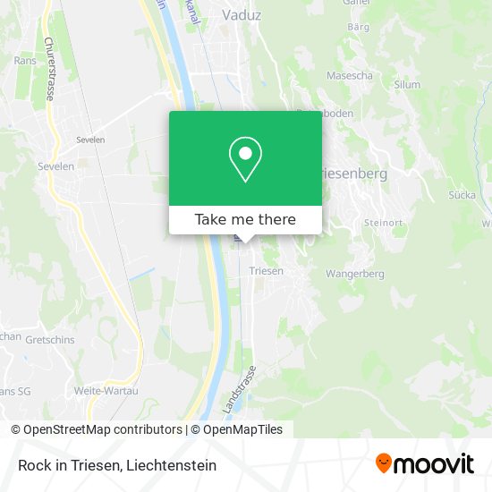Rock in Triesen map