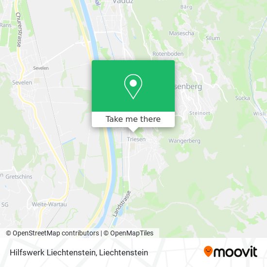 Hilfswerk Liechtenstein map