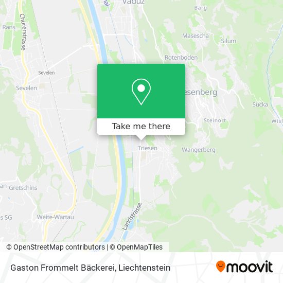 Gaston Frommelt Bäckerei map