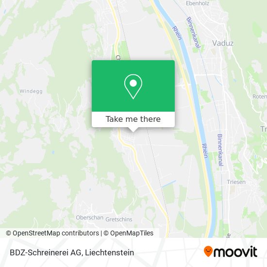 BDZ-Schreinerei AG map