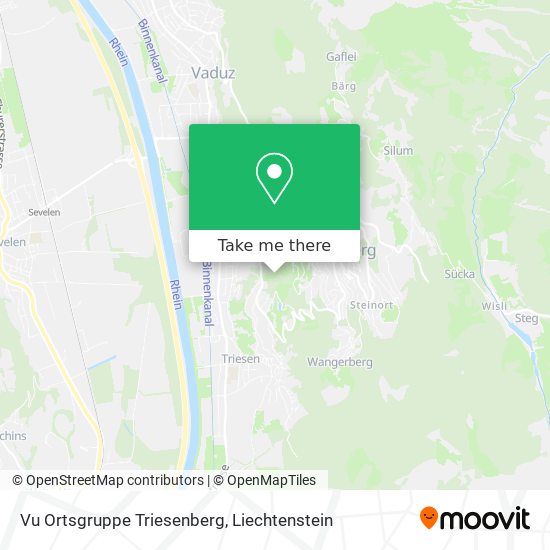 Vu Ortsgruppe Triesenberg map
