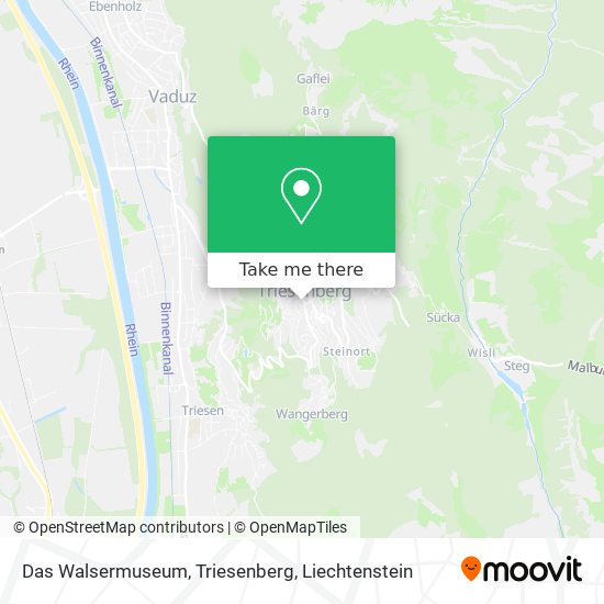 Das Walsermuseum, Triesenberg map
