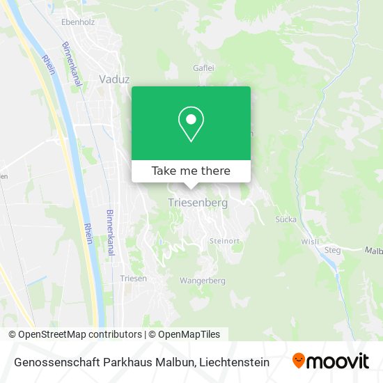 Genossenschaft Parkhaus Malbun map