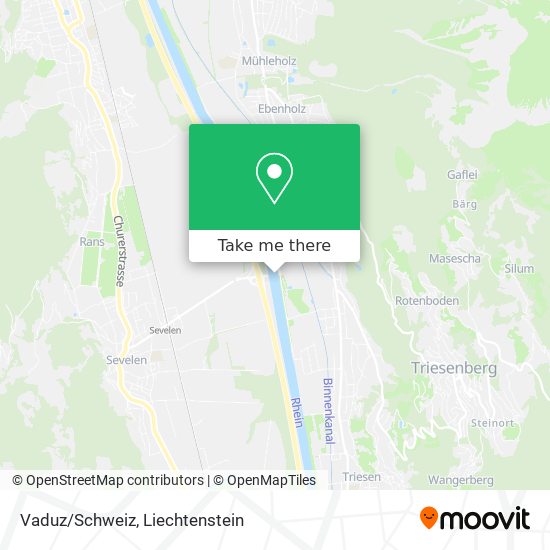 Vaduz/Schweiz map