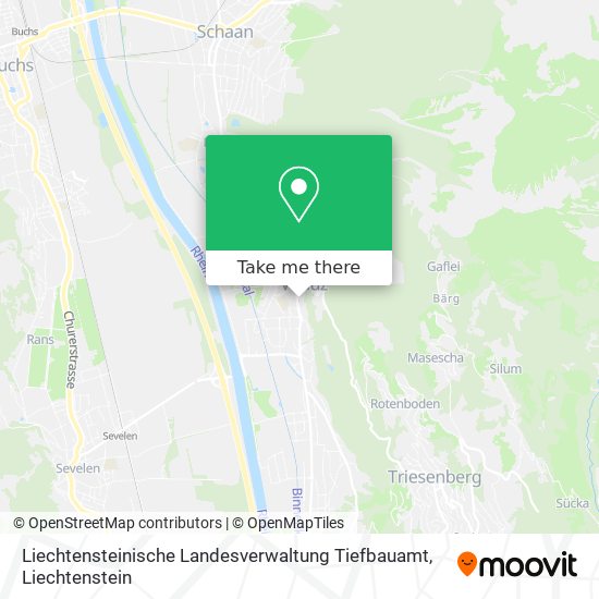 Liechtensteinische Landesverwaltung Tiefbauamt map