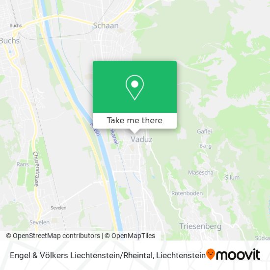 Engel & Völkers Liechtenstein / Rheintal map
