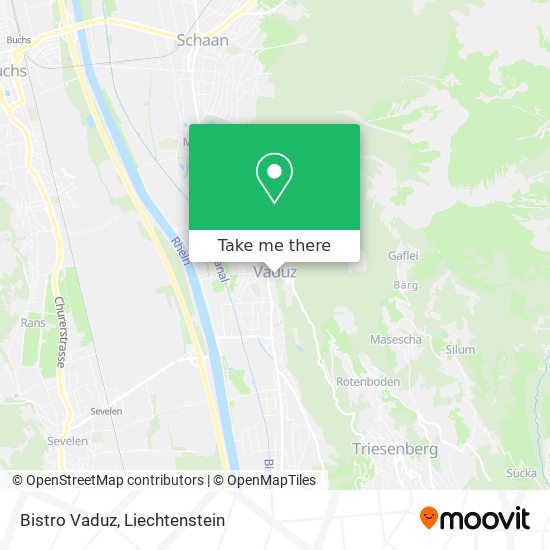 Bistro Vaduz map