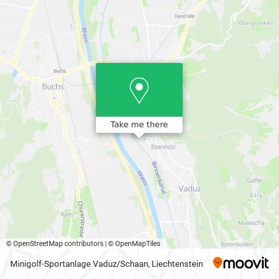 Minigolf-Sportanlage Vaduz / Schaan map