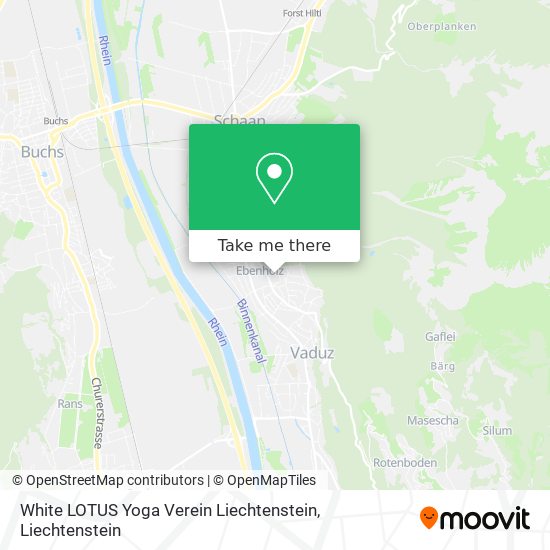 White LOTUS Yoga Verein Liechtenstein map