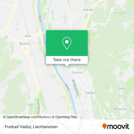 Freibad Vaduz map