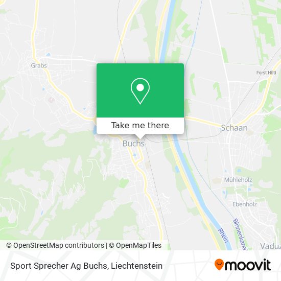 Sport Sprecher Ag Buchs map