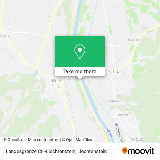 Landesgrenze CH-Liechtenstein map